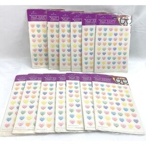 Lot 13 Scratch Sniff Hallmark Stickers Silly Scents Alphabet Hearts Scrapbook